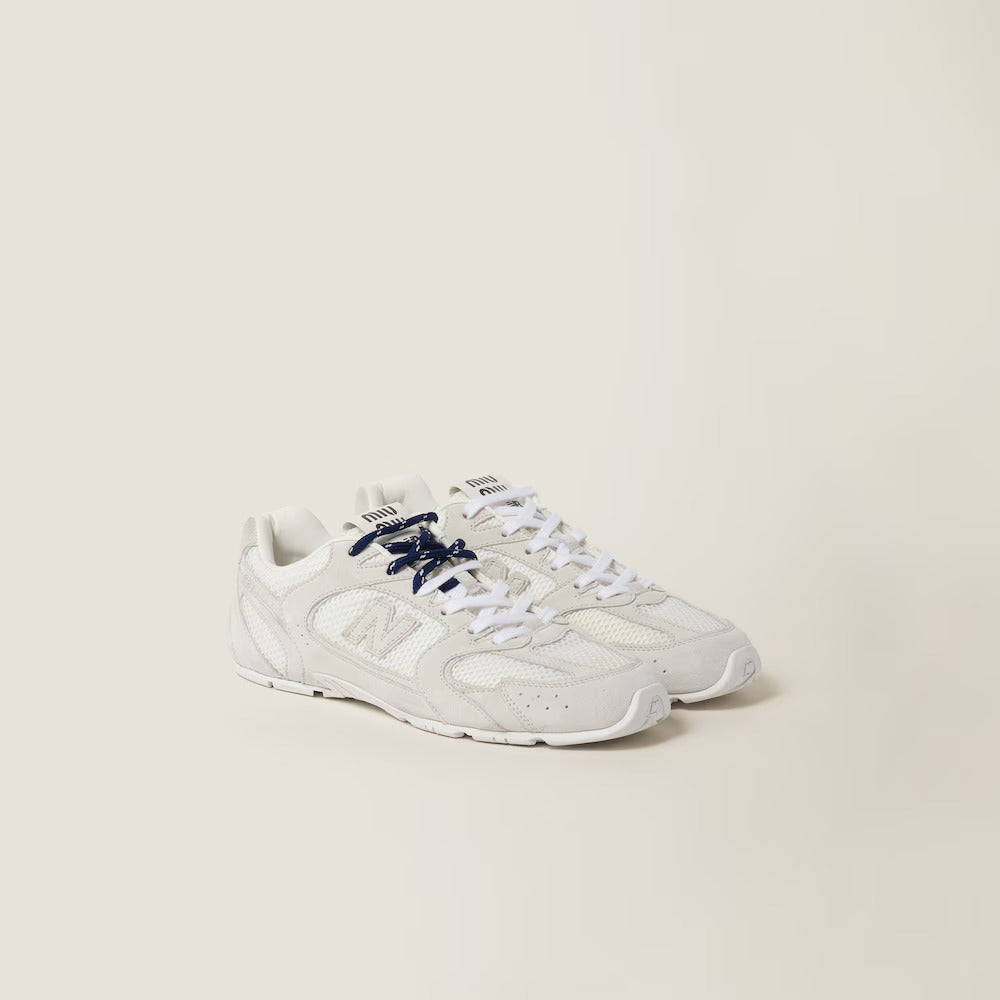 New Balance X Miu Miu 530 SL Suede and Mesh Sneakers