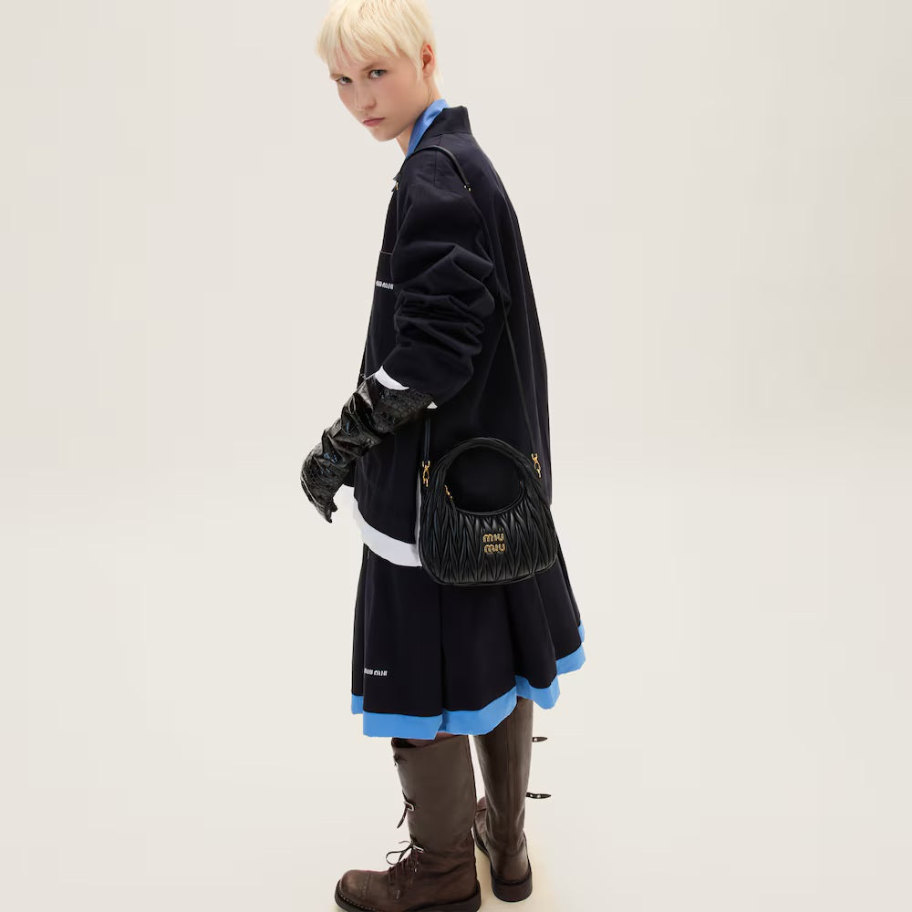 Wander Matelassé Nappa Leather Hobo Bag