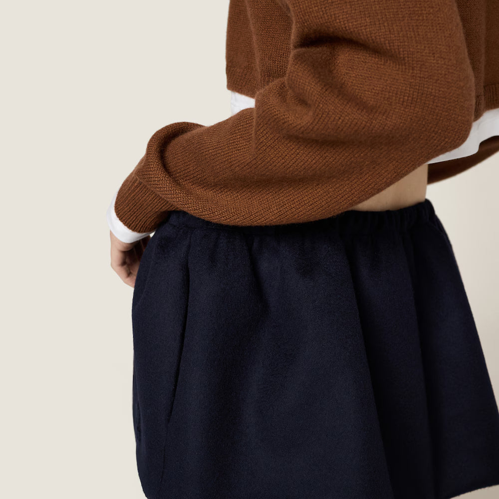 Cropped Cashmere V-Neck Sweater