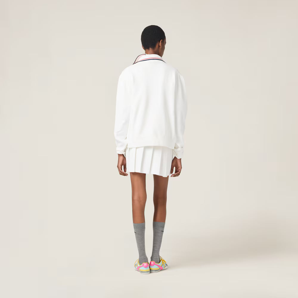 Cotton Zipper Cardigan