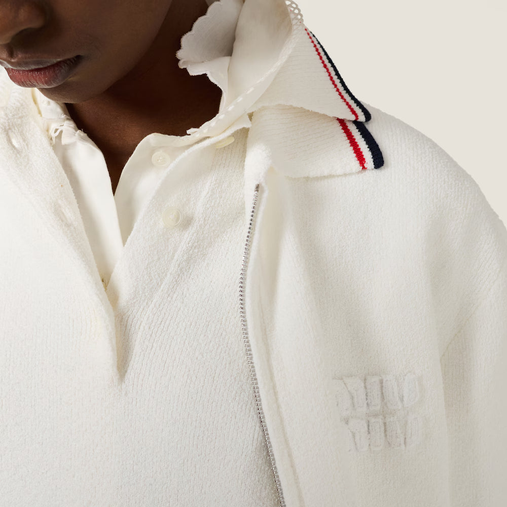 Cotton Zipper Cardigan