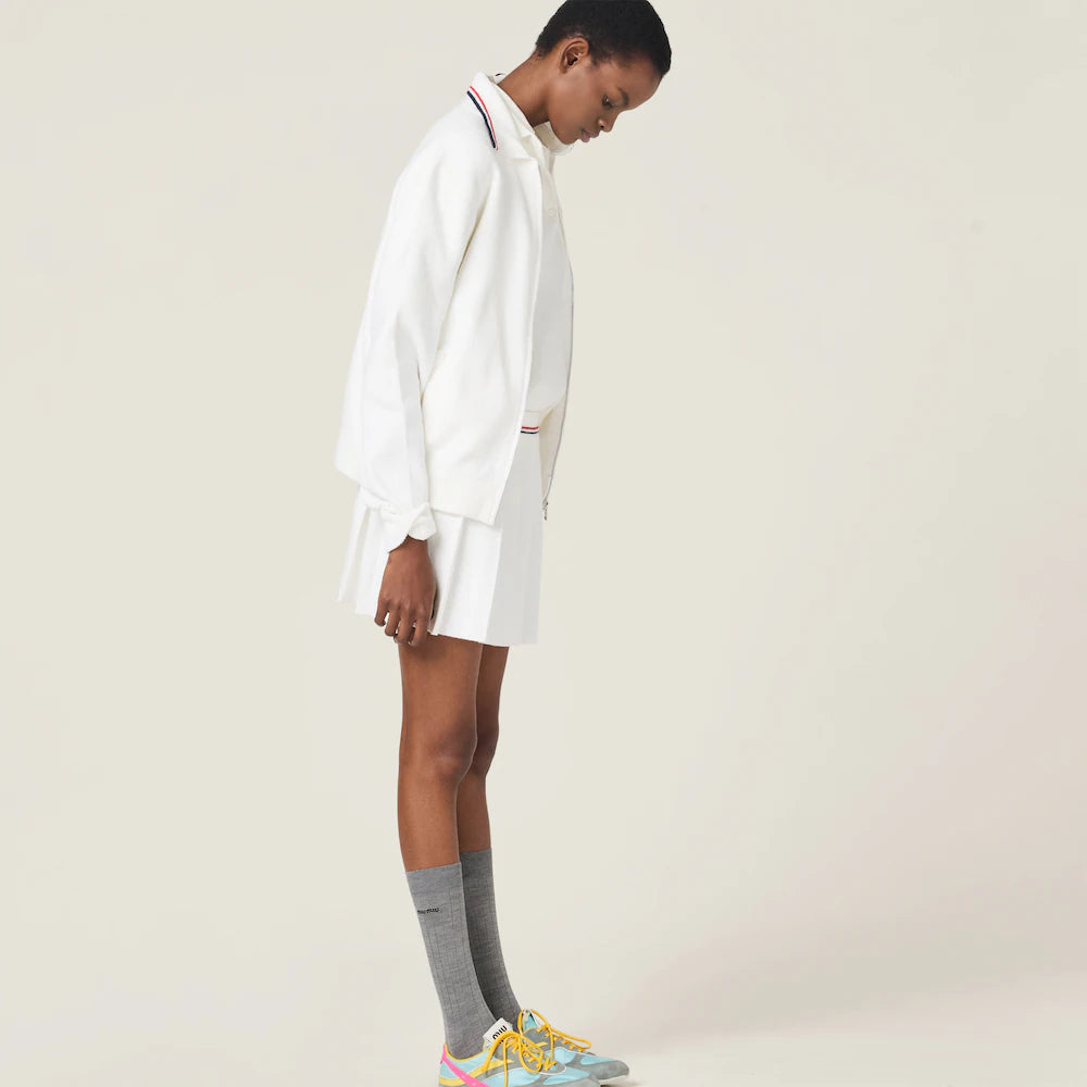 Cotton Zipper Cardigan