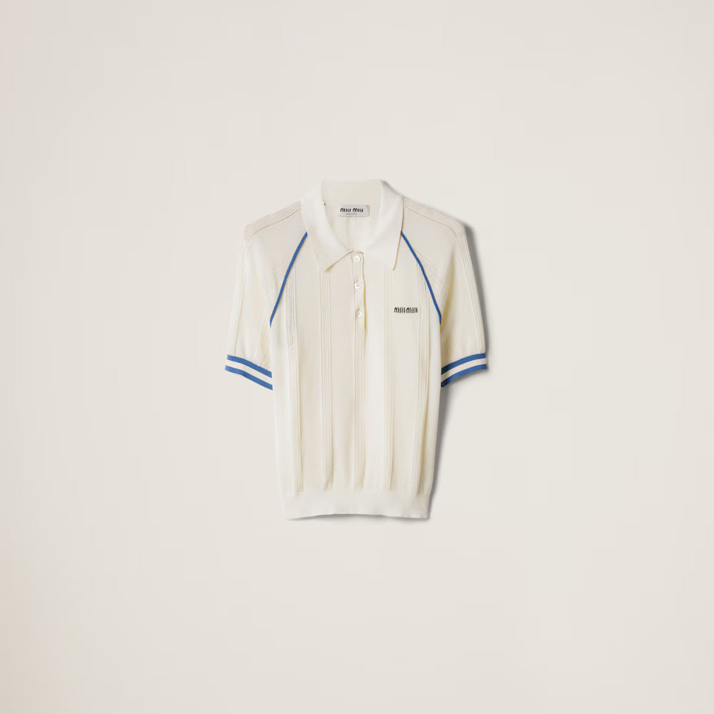 Cotton Knit Polo Shirt