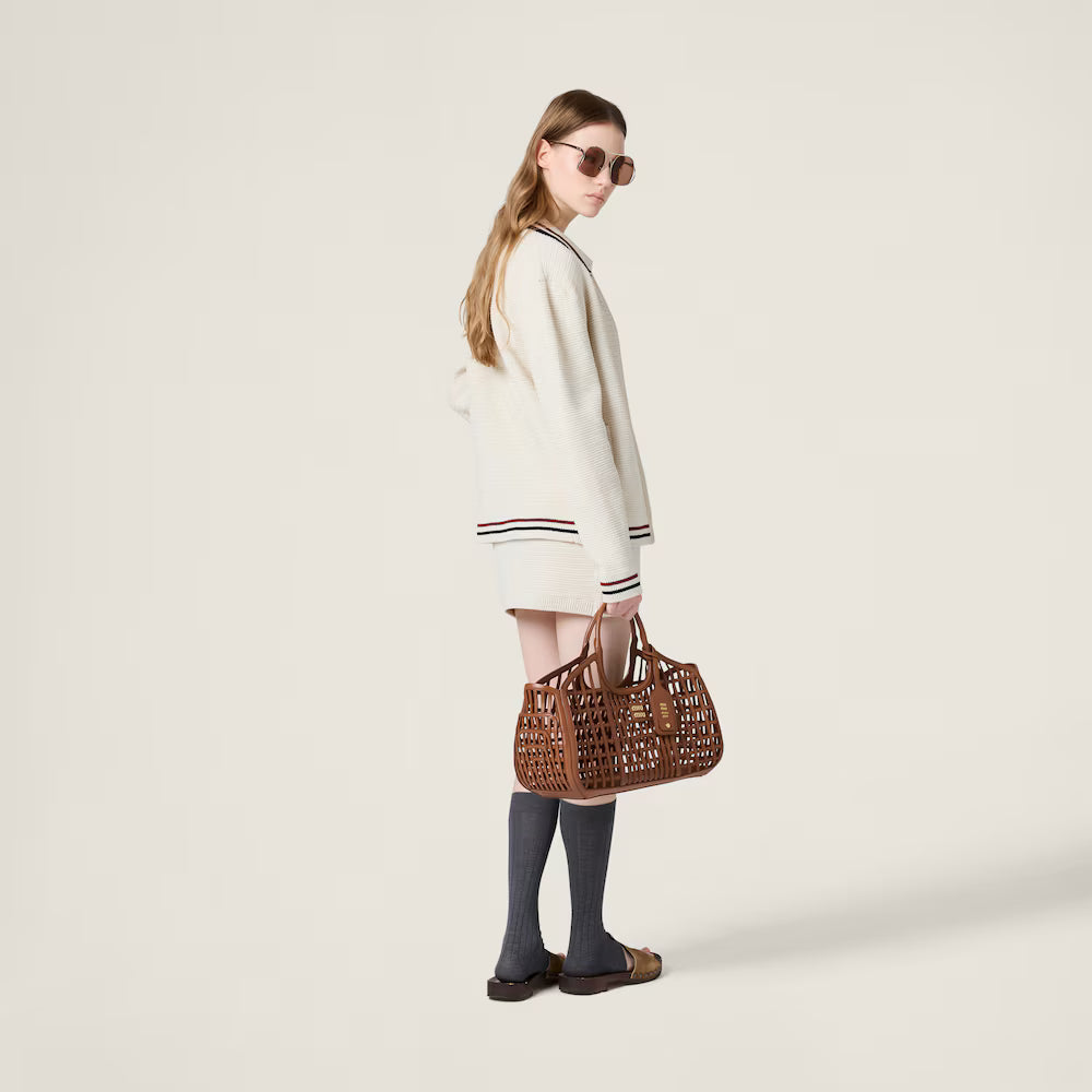 Cotton Knit Zipper Cardigan