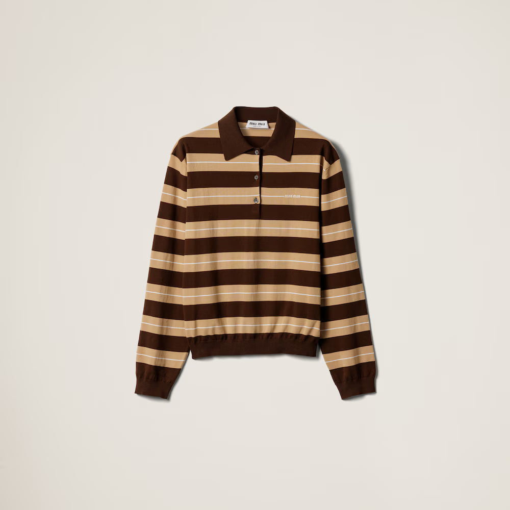 Cotton Knit Polo Shirt