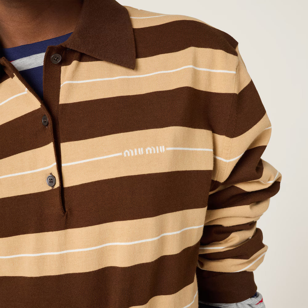 Cotton Knit Polo Shirt