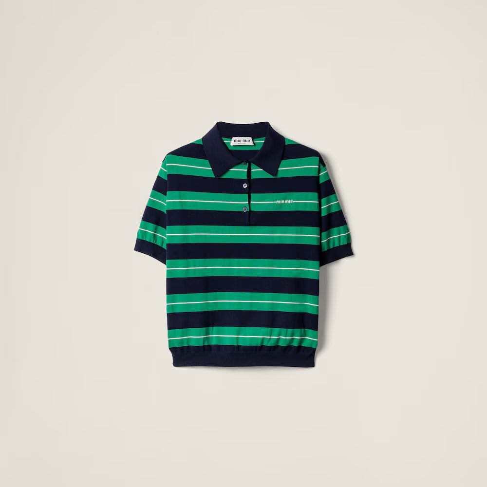 Cotton Knit Polo Shirt