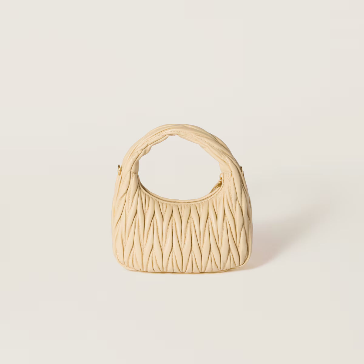 Wander Matelassé Nappa Leather Hobo Bag