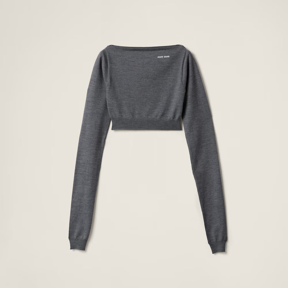 Wool Boat-Neck Sweater