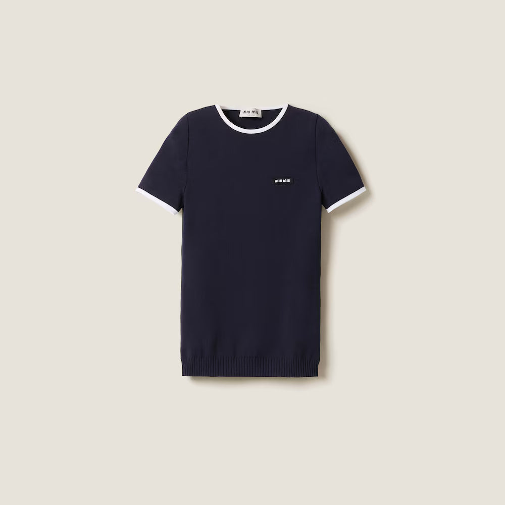 Technical Yarn Crew-Neck Sweater