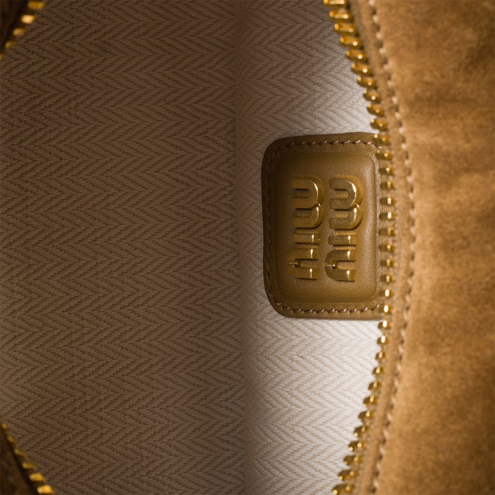 Arcadie Padded Suede Top-Handle Bag