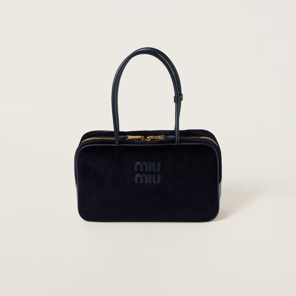 Beau Corduroy Top-Handle Bag