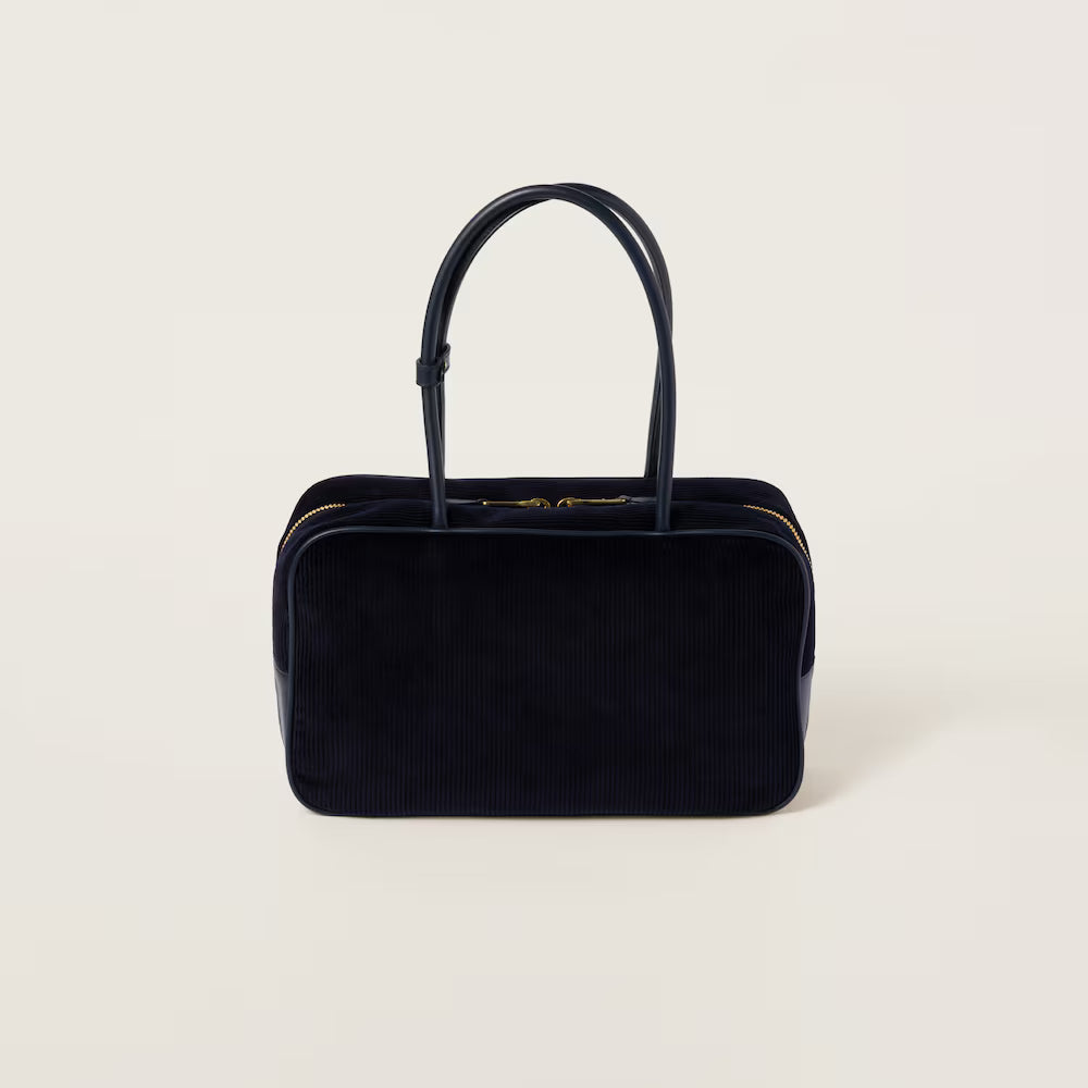 Beau Corduroy Top-Handle Bag