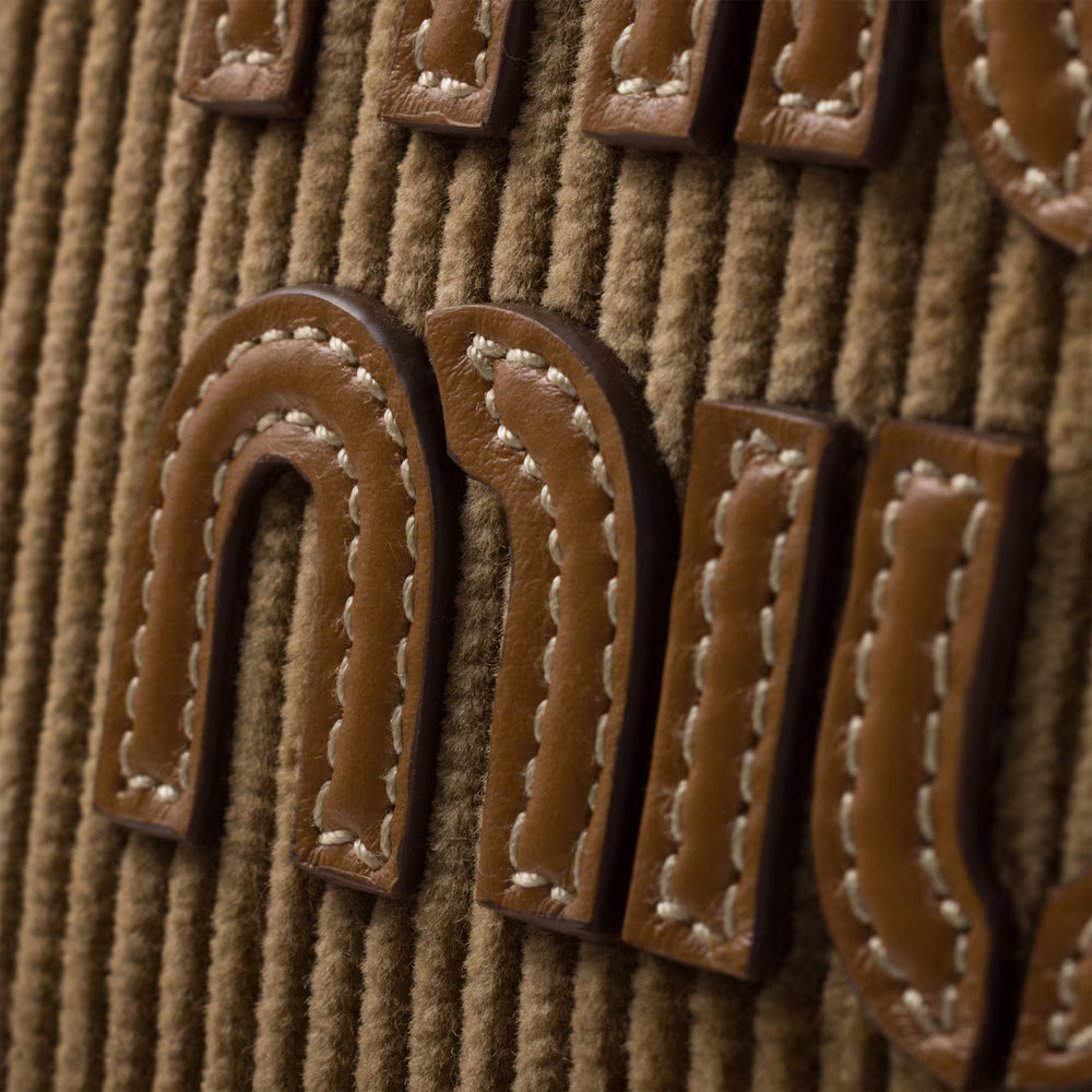 Beau Corduroy Top-Handle Bag