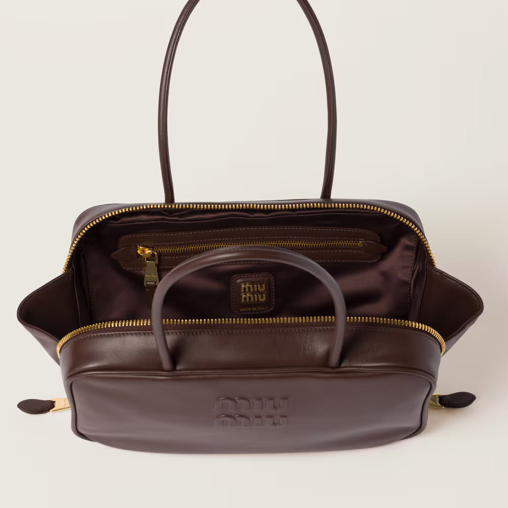Beau Leather Top-Handle Bag