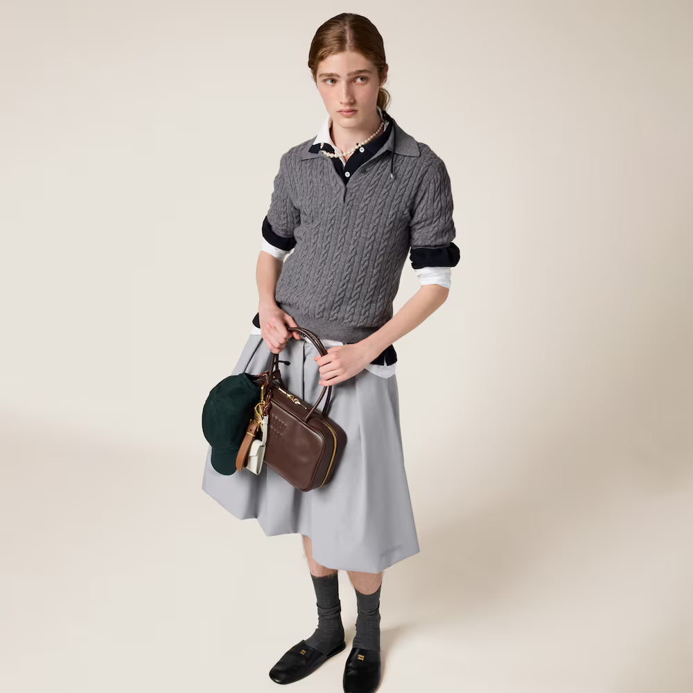 Beau Leather Top-Handle Bag