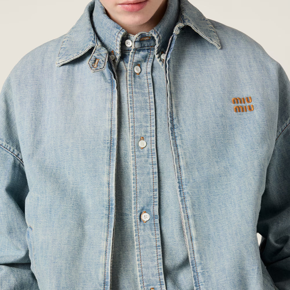 Chambray Blouson Jacket