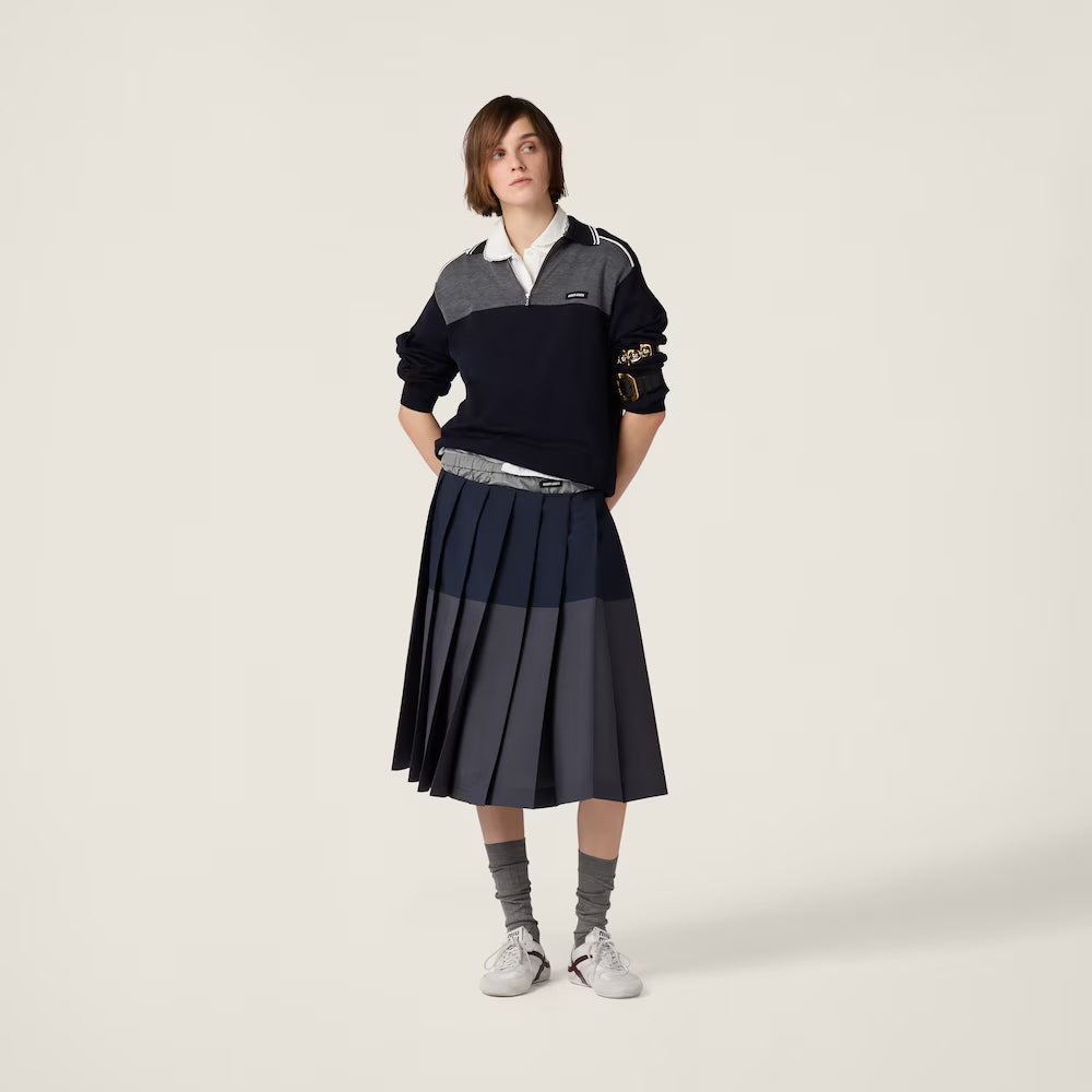 Cotton And Silk Polo Shirt