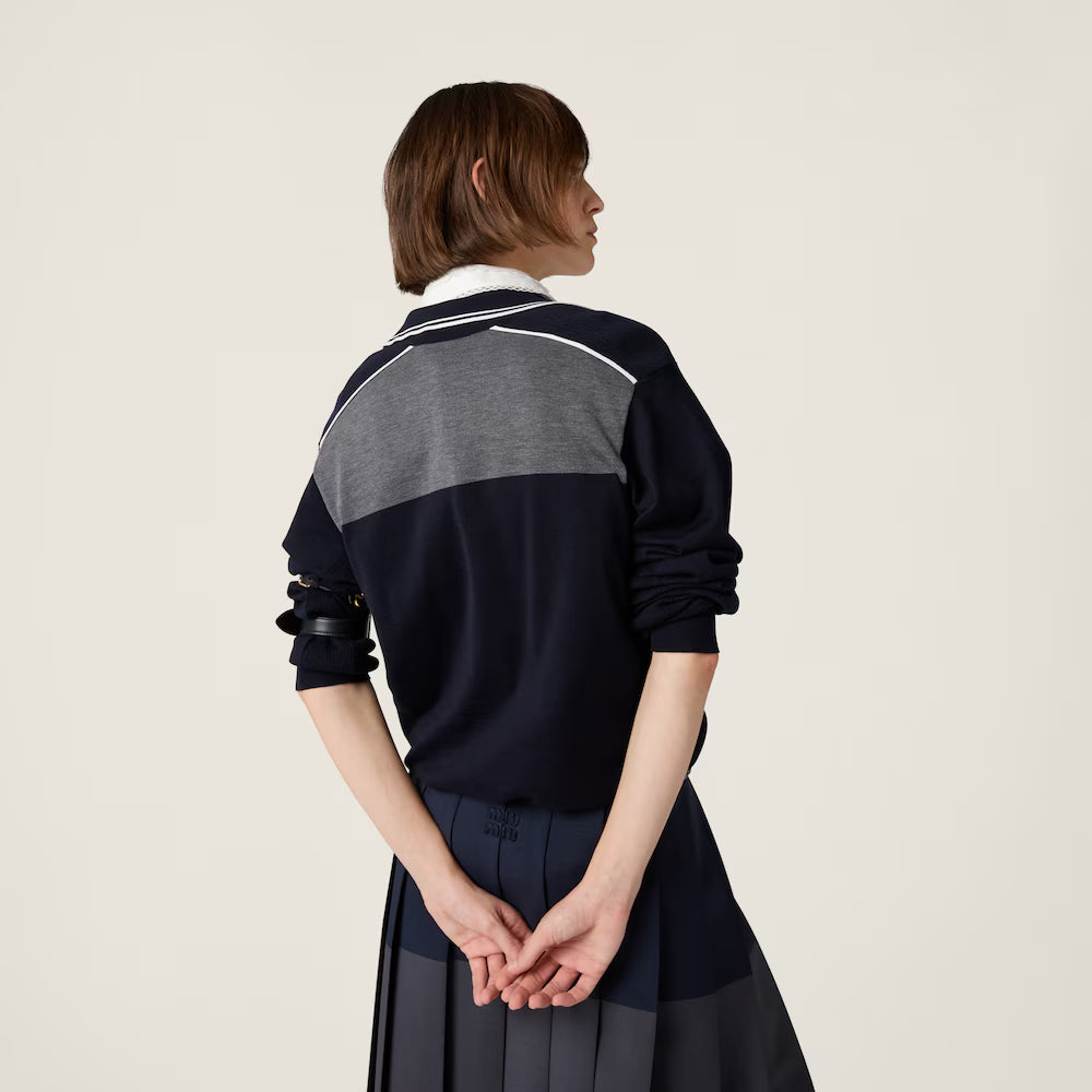 Cotton And Silk Polo Shirt