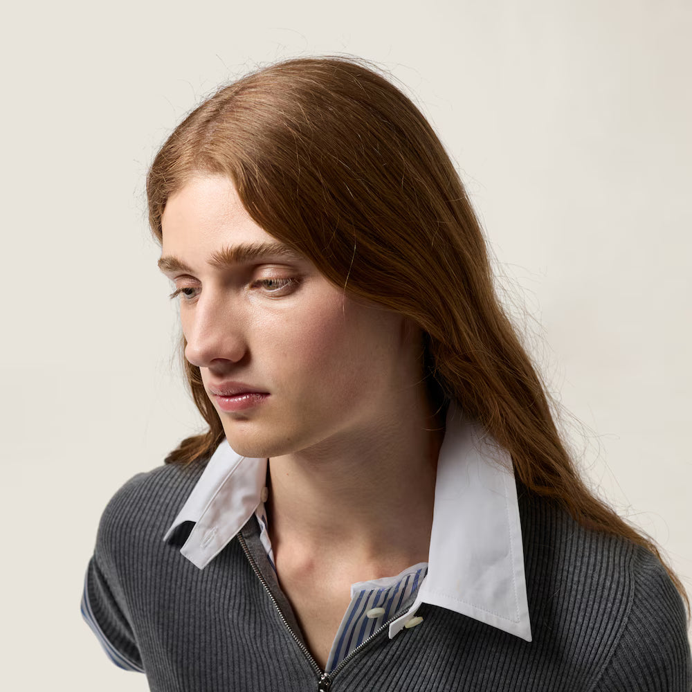 Cotton Half-Zipper Sweater